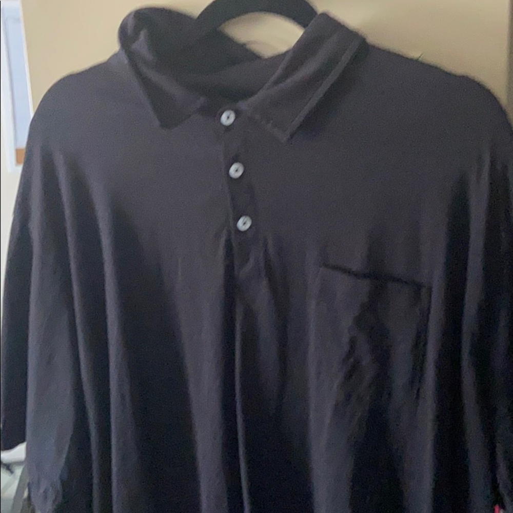 Black polo with pocket